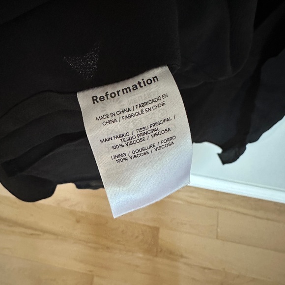 NEW Reformation Kourtney Dress in Black - size 6 - Picture 7 of 11